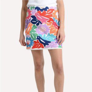J. MARIE MAYA Embroidered Skirt XS